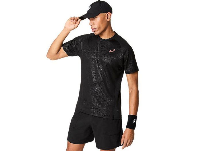 【曼森體育】ASICS 亞瑟士 短袖上衣 男款 ACTIBREEZE 美網 海外版 網球上衣 2041A352-001
