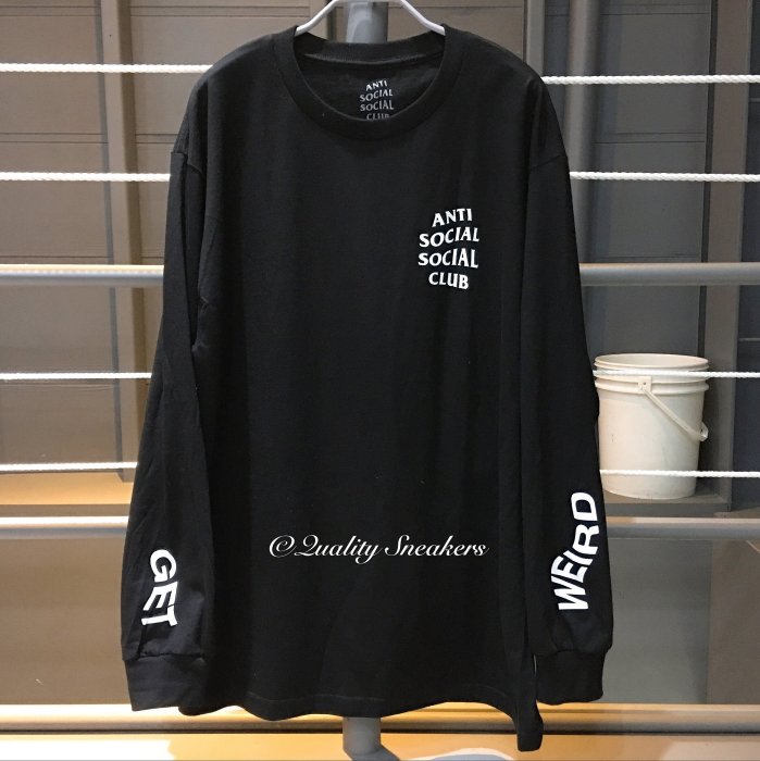 anti social social club assc Tシャツ ロンT XL 現貨- Anti Social Social Club ASSC Get Weird 黑白字樣長T | Yahoo拍賣