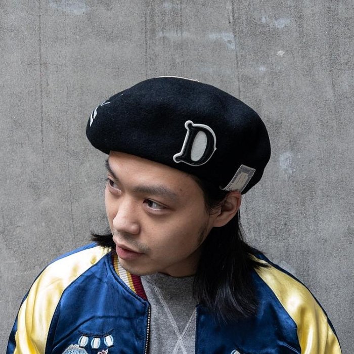 BTO] 日本【H.W.DOG & CO】4TH BERET 4周年大帽體刺繡貼布羊毛貝雷帽