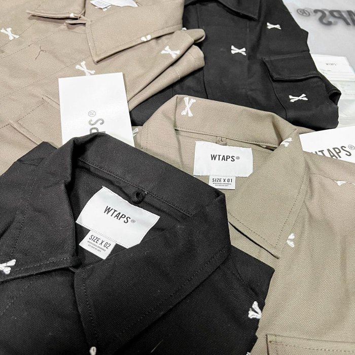 希望商店】WTAPS JUNGLE 01 LS COTTON 22SS 刺繡骨頭四袋軍衫| Yahoo拍賣