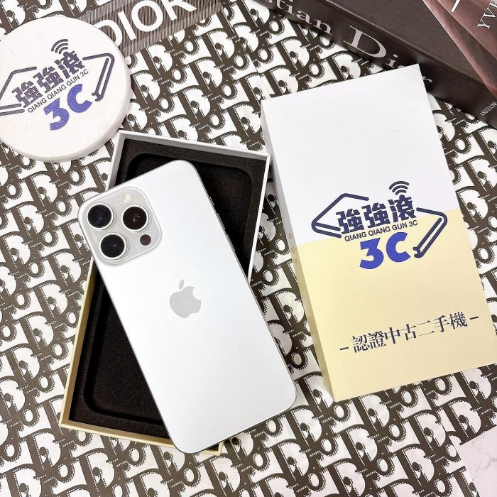 二手 iPhone 15 Pro Max 256G 白鈦色*36076（店保365天）