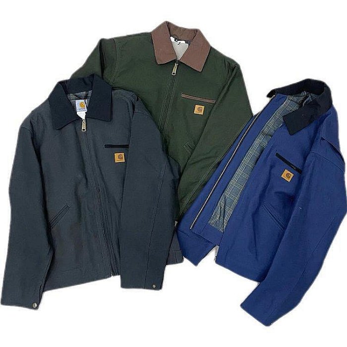 100％原廠 美式CARHARTT-卡哈特J97水洗做舊重工底特律夾克 古著工裝帆布外
