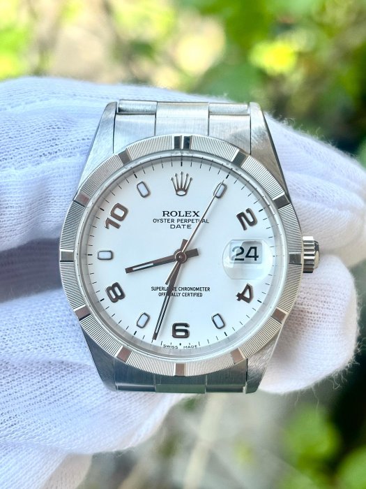 勞力士 ROLEX 型號15210 十三劃 數字白面  錶徑34mm 動力3135 年份2003
