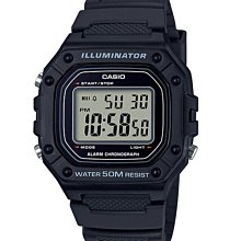 附發票 台灣卡西歐公司貨【時間光廊】CASIO 卡西歐 鬧鐘 秒錶 防水 全新 W-218H-1A 雲林縣