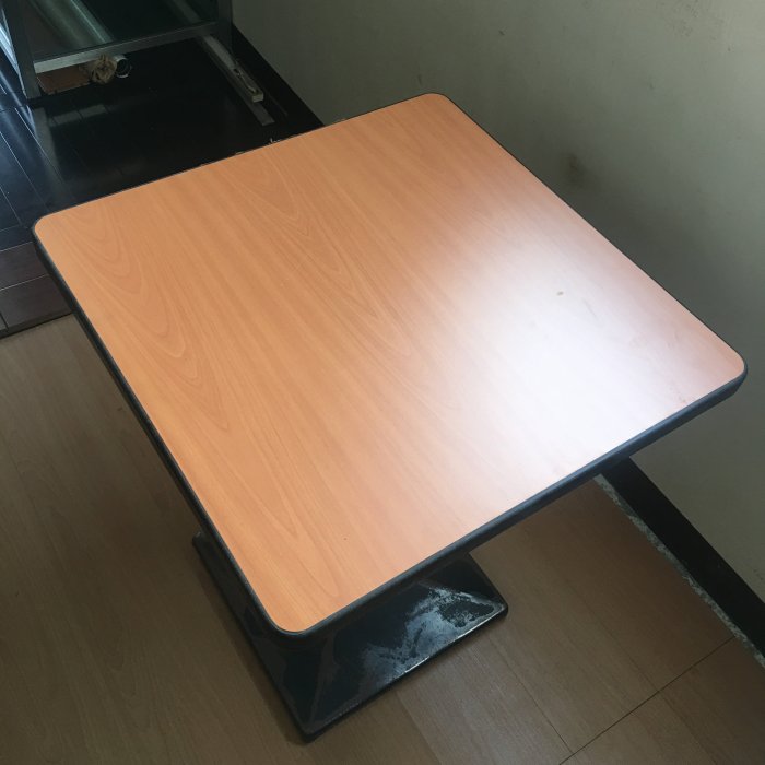 #誠可議# 二手 鑄鐵桌腳 黑鐵桌腳 咖啡桌 方桌 置物桌 強化玻璃 #買家自行搬運取貨#