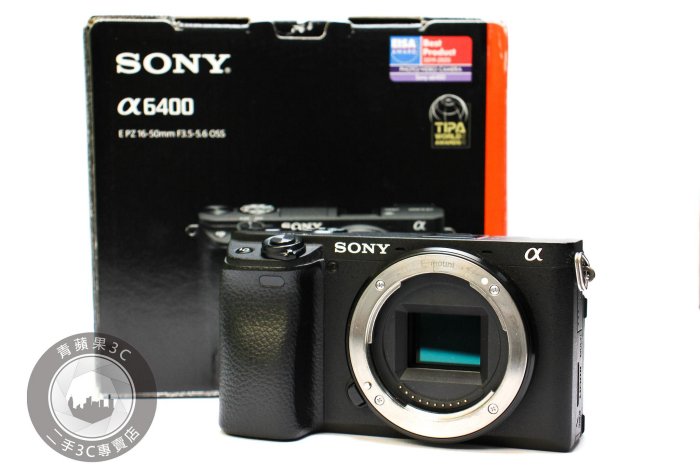 【台南橙市3C】極新 Sony A6400 黑 單機身 二手 APS-C 單眼相機 快門數約：40x次 僅日文顯示 # 97761