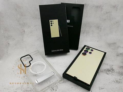 【一元起標】Samsung 三星 Galaxy S24 Ultra 12G / 512G 鈦黃色 二手 手機 空機 狀況良好 附盒子 附磁吸手機殼