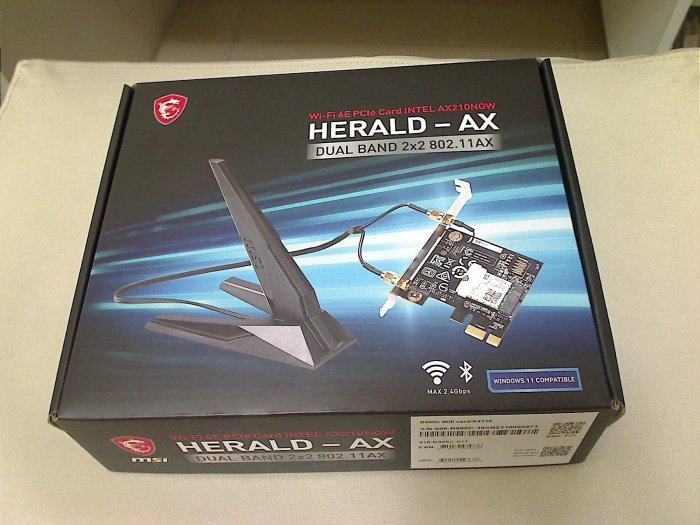 msi 微星herald-ax intel ax200ngw wi-fi6 無線網路卡- FindPrice 價格網