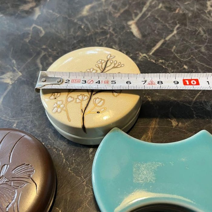 香合、香爐、茶道具、白水窯香合（萬古燒、昇龍窯）陶樂3件組| Yahoo拍賣