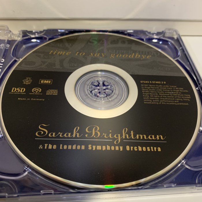 超音樂】CD/SACD/Sarah Brightman莎拉布萊曼/Time to say goodbye永誌
