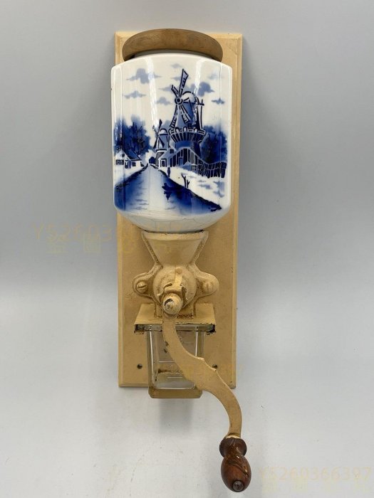 【二手】歐式vintage 中古掛壁咖啡磨豆機  產地：荷蘭 年代：19世紀 風格：歐式