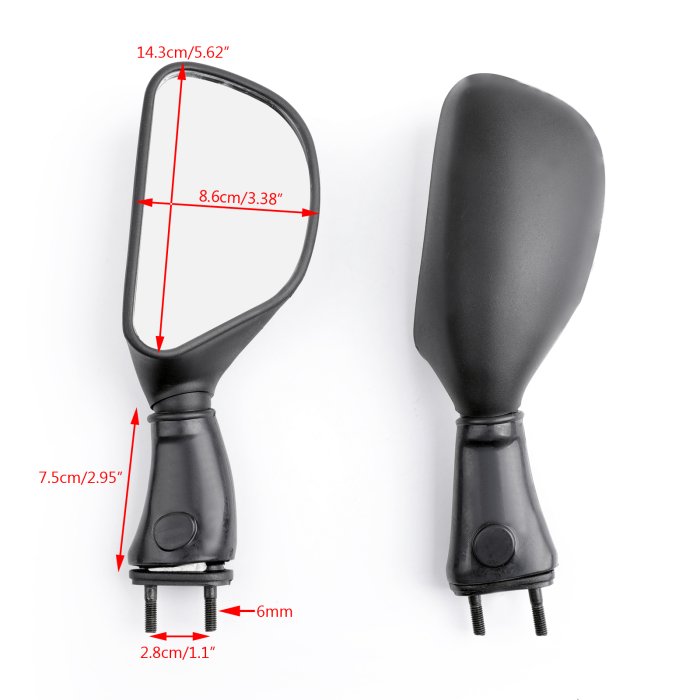 鏡 Kawasaki ZX6R 18-02 ZX9R ZX9 9R 98-03 原廠型照後鏡(黑色)036