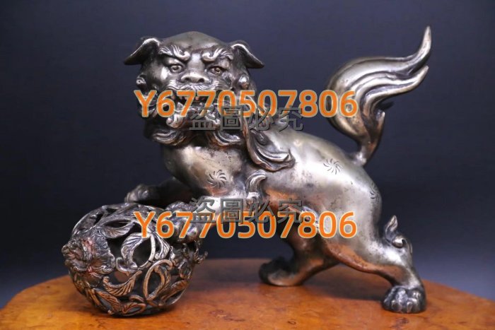 銅器　獅子　置物 送料無料】 銅製 玉獅子 11号 / 置物 玄関 受付 風水 幸運 高岡