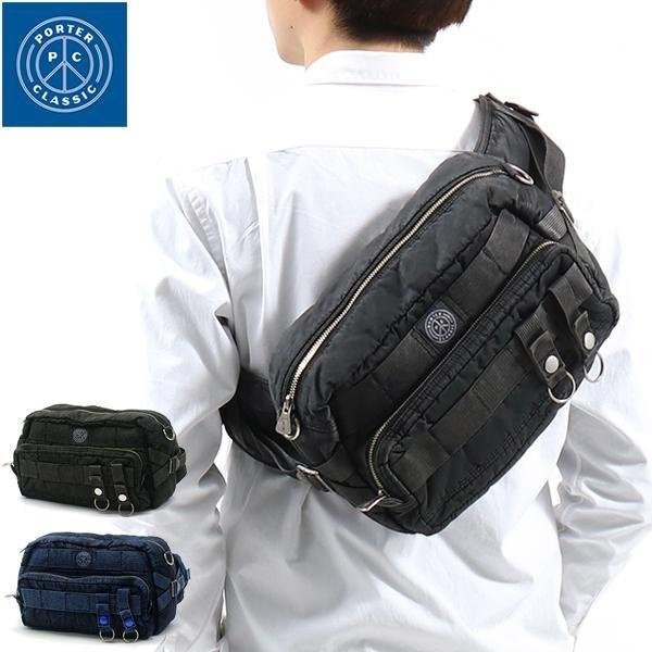 バッグ Porter Classic Super Nylon Waist Bag PORTER CLASSIC - SUPER NYLON WAIST BAG - BLUE – PHAETON