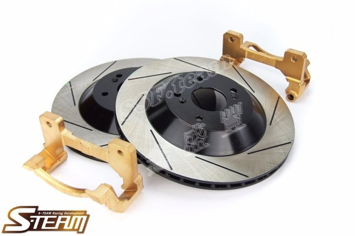 鑫盛豐【S-TEAM  劃線加大碟盤組  / BMW E46  E36  專用 (前) 330mm 】