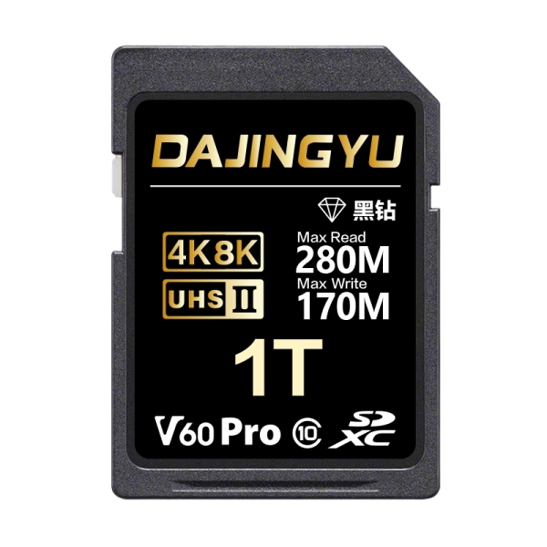 大鯨魚 1TB SDXC UHS-II V60 SD卡 280MB/s 黑鑽Pro系列 記憶卡