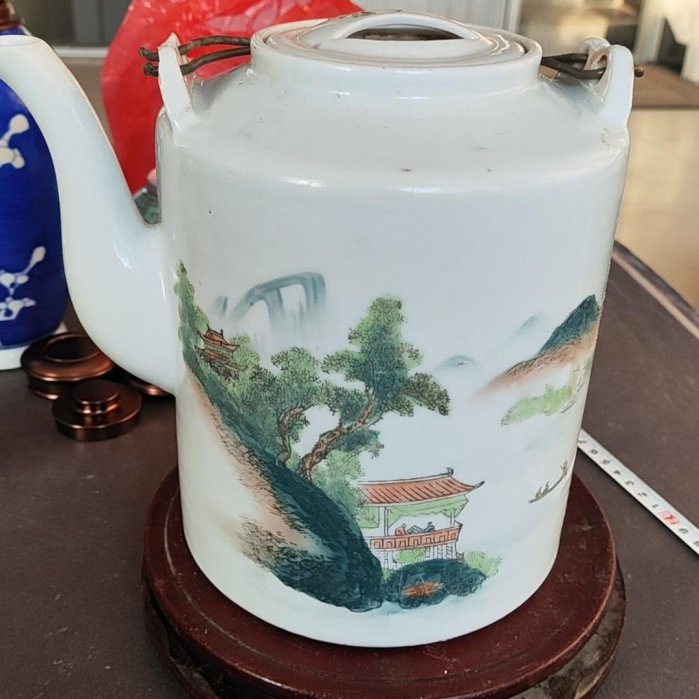 中国景德鎮 茶壺 煎茶道具 茶器 年代品 输出品 五十年代景德鎮名瓷