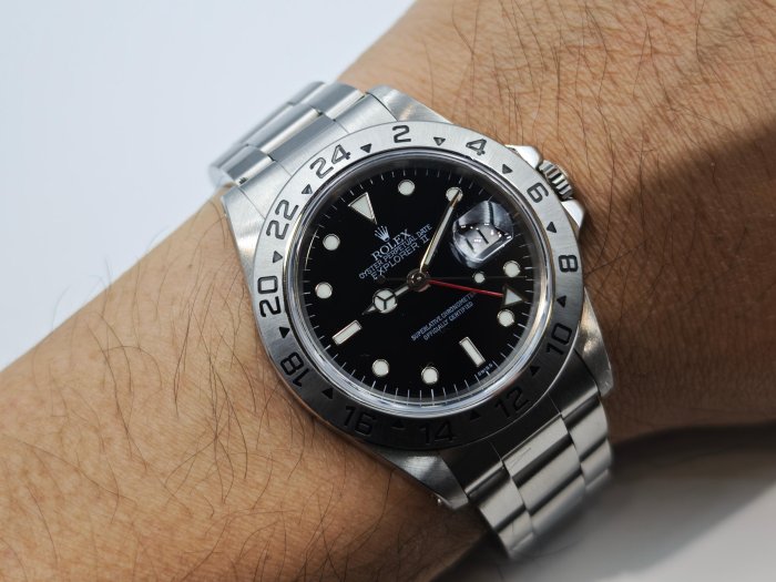 【美好時光】U字頭1998年份ROLEX勞力士16570探險家二代單swiss版本盒單全美品 216570 參考