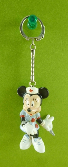 【震撼精品百貨】Micky Mouse 米奇/米妮 ~鎖圈-米妮護士