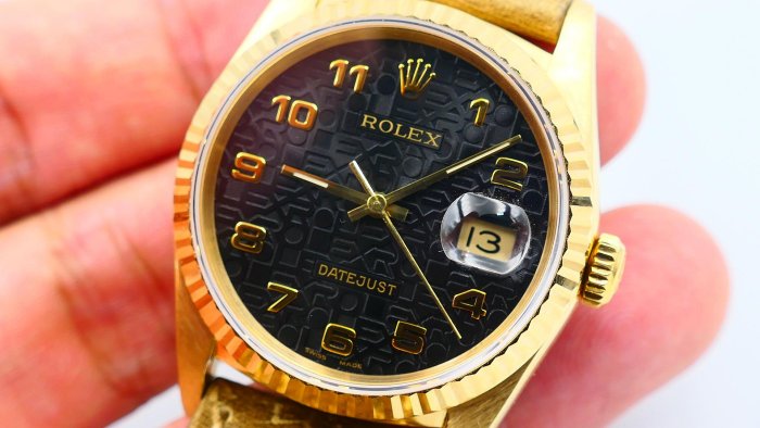 【美好時光】ROLEX勞力士16238全金DJ罕見黑色電腦面!超帥霸氣的黑金配! ( 18038 18238參考)