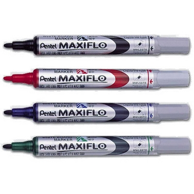 Pentel 飛龍牌 MWL5S 細字 後壓白板筆 圓頭 MAXIFLO