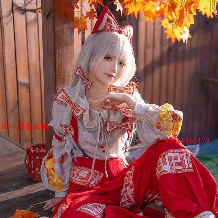 Um·優覓{現貨&尾款}【森森仙】藤原妹紅cos東方Project二設原創