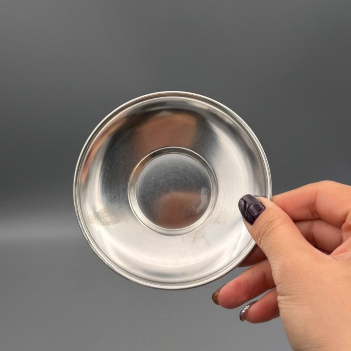 茶托NO.100 【京都錫器清課堂｜早期錫茶托五客原盒全品煎茶收藏級