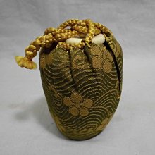 日本古陶平安喜山造肩衝茶入牙蓋共箱茶道具茶入棗万代喜山高約7cm