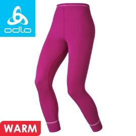 【ODLO 瑞士女排汗長褲 紫紅麻灰】 152041/刷毛褲/排汗長褲/長褲/內搭褲/衛生衣/內層
