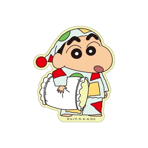 【震撼精品百貨】蠟筆小新 Crayon Shin-chan~蠟筆小新角色貼紙-小新拿枕頭*43900