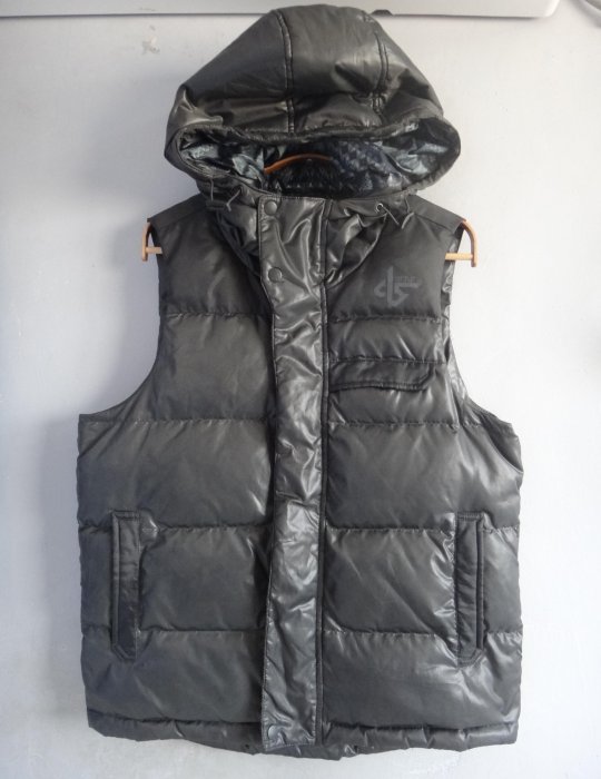 jacob00765100 ~ 正品 SAMUEL & KEVIN 灰綠色 豐厚 羽絨背心/外套 size: L 男款