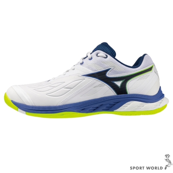 Mizuno 美津濃 羽球鞋 男鞋 3E寬楦 WAVE FANG 2 白藍黑【運動世界】71GA231351