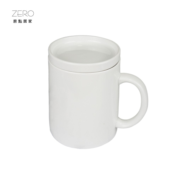 ZERO原點居家MIT台灣製造馬克杯560mL直身杯+蓋帶蓋馬克杯牛奶杯