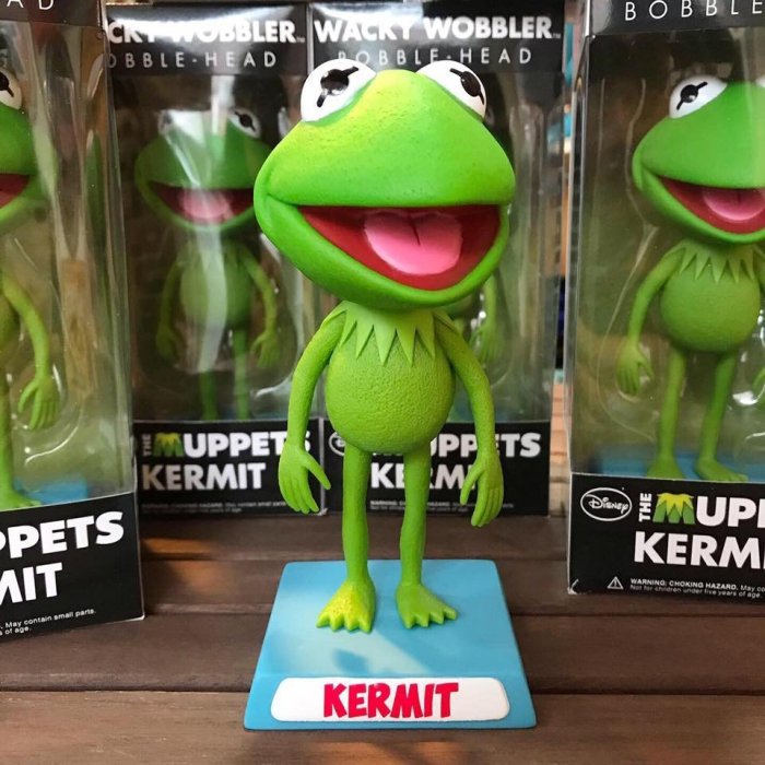 I LOVE樂多) FUNKO WACKY WOBBLER The Muppets Kermit 科米蛙搖頭公仔