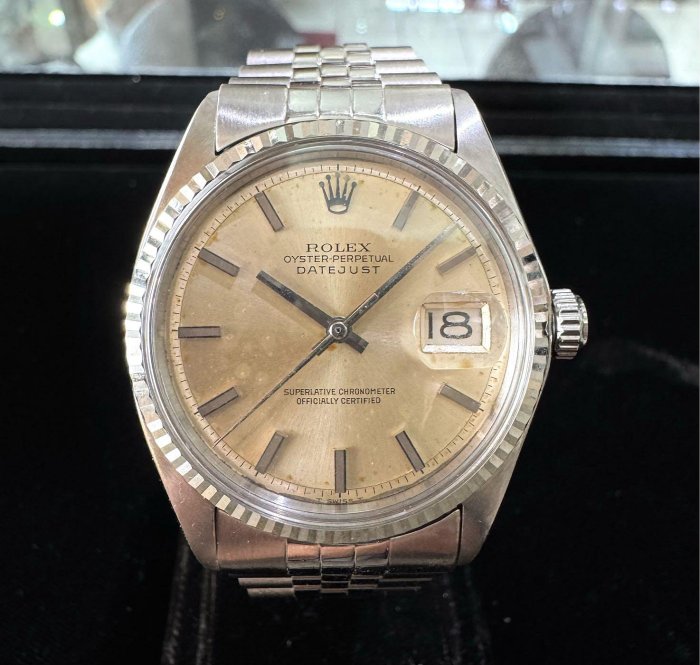 [正泰精品當舖]二手名錶買賣 ROLEX勞力士 1601古董錶 老錶 歲月沁色銀白面盤 另有 16233 16234 16013 18238 18038