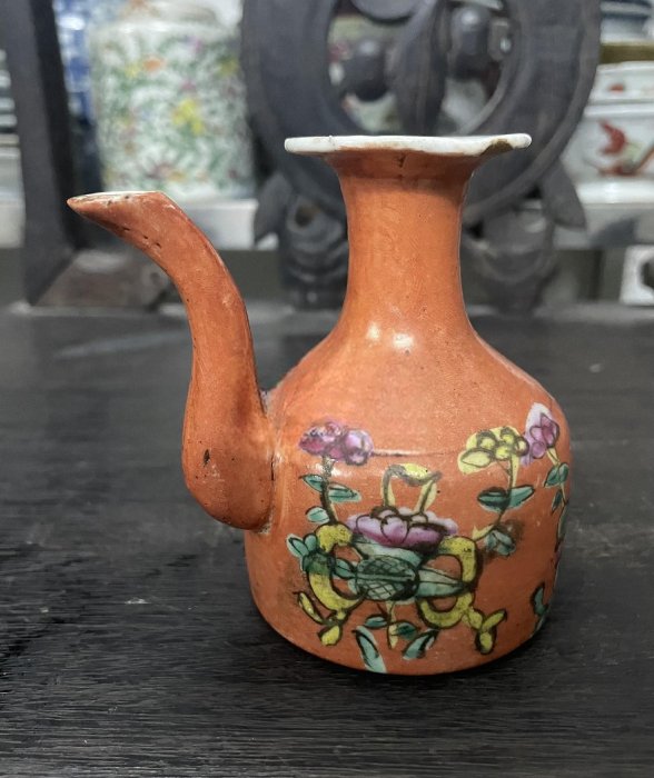 二手清代珊瑚紅暗八仙酒壺古玩老貨雜項【錢進趨勢】 | Yahoo拍賣