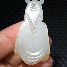 和田玉古玉白玉蟬掛件玉質溫潤細膩雕工精致蟬形生動造型優美頭部圓潤