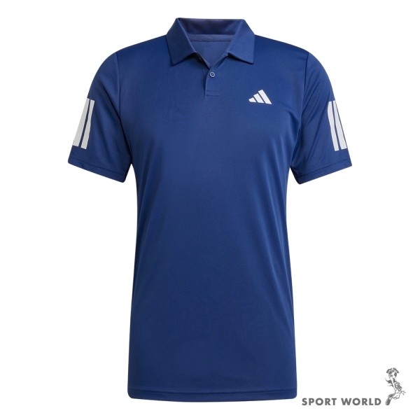 Adidas 短袖上衣 男裝 排汗Polo衫 藍【運動世界】JN9006