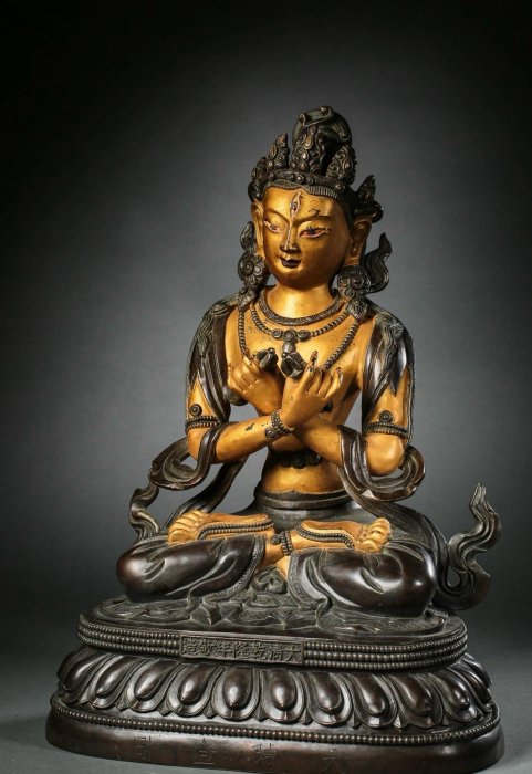 大清乾隆年製 銅製高彫り 菩薩像 高28cm BB19T10A 艺博网站-资讯-文博动态-点击进入