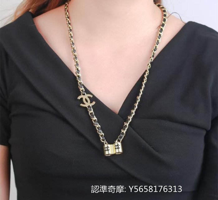二手正品  CHANEL 香奈兒  頸鍊  短項鍊