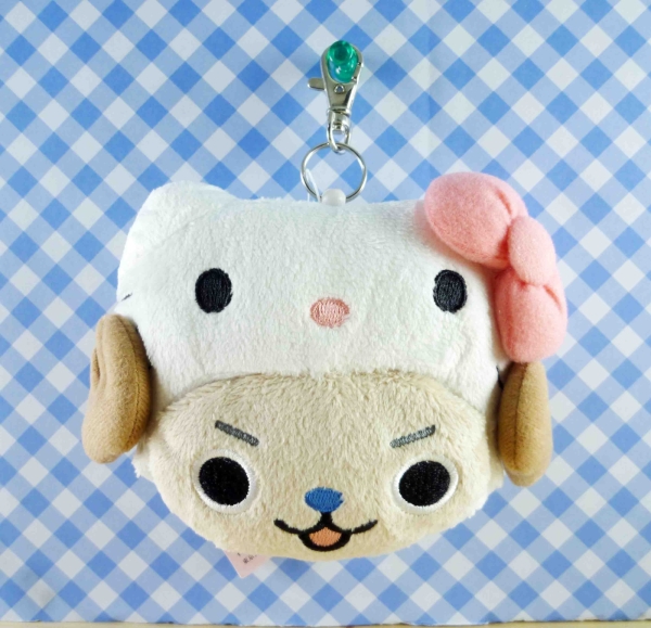 【震撼精品百貨】ONE PIECE&HELLO KITTY 聯名海賊王喬巴&凱蒂貓系列~零包證件夾-頭