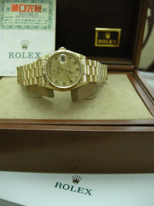 ROLEX 勞力士18038(MA).18238款同蠔式/ 原鑲小滿天星鑽面 已交誼 *
