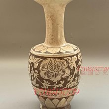 磁州窯剔花盤口瓶瓷器古玩瓷器老窯藝術收藏品不瓷器老瓷收藏【錦繡古玩