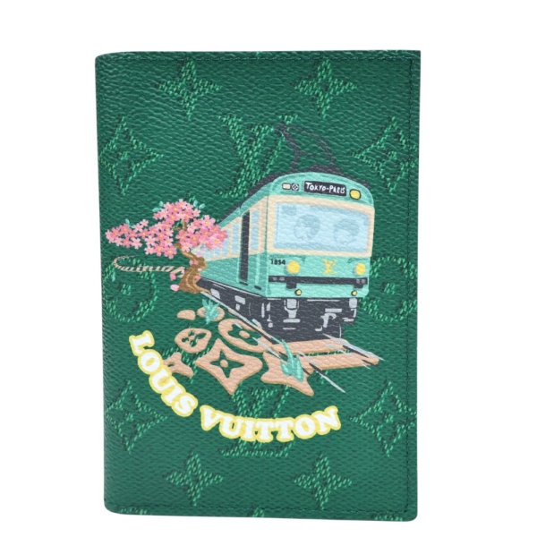 LOUIS VUITTON LV 路易威登 護照封套 綠色 原花帆布 M26293 【二手名牌BRAND OFF】 | LV路易威登 ...