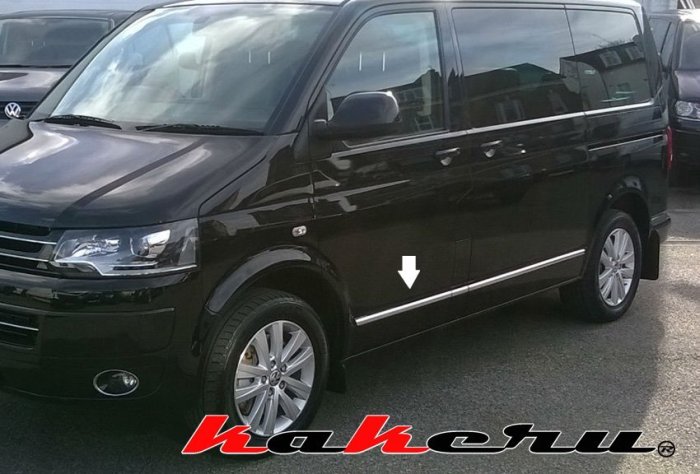 VW T5 MULTIVAN CARAVELLE 福斯 德國原裝進口 短軸版 不鏽鋼 下車身飾條片 全車份