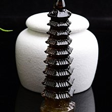 尺寸106.29.29】純天然黑茶水晶文昌塔黑茶水晶能量塔擺件顏色漂亮造型