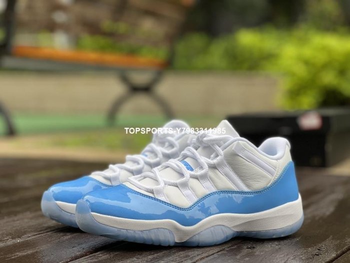 Air Jordan 11 Low UNC AJ11 北卡藍白藍漆皮籃球鞋528895-106