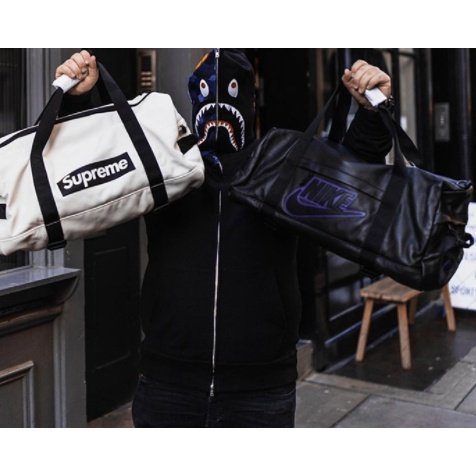 紐約范特西】預購Supreme FW19 X Nike Leather Duffle Bag 皮革
