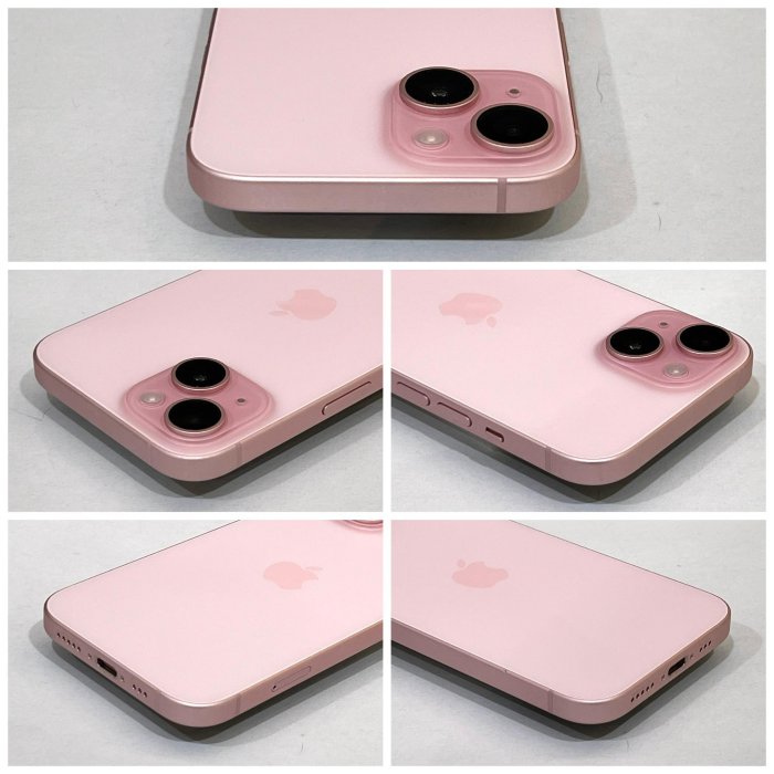 IPHONE 15 128G 粉色 二手機 中古機 附發票 手機出租 高雄【米米科技】C0782