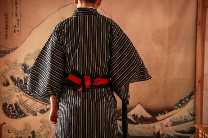 日本和服男武士和服正裝劍道和服傳統正規和服夏日祭花火大會和服 | Yahoo拍賣